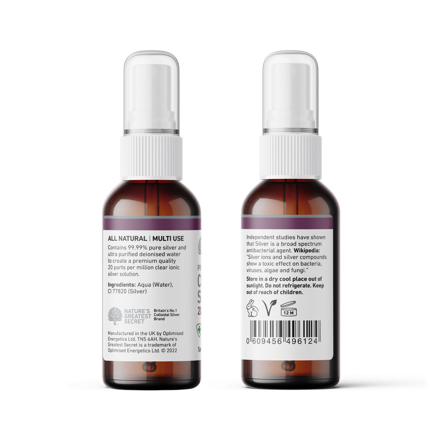 Colloidal Silver 20ppm Spray – 50ml image 3