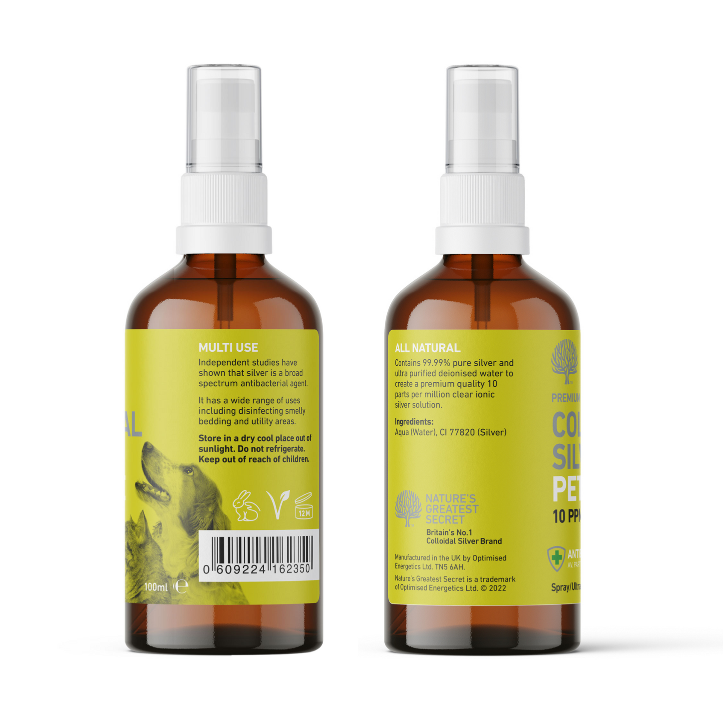 Colloidal Silver Petcare 10ppm Spray – 100ml image 4