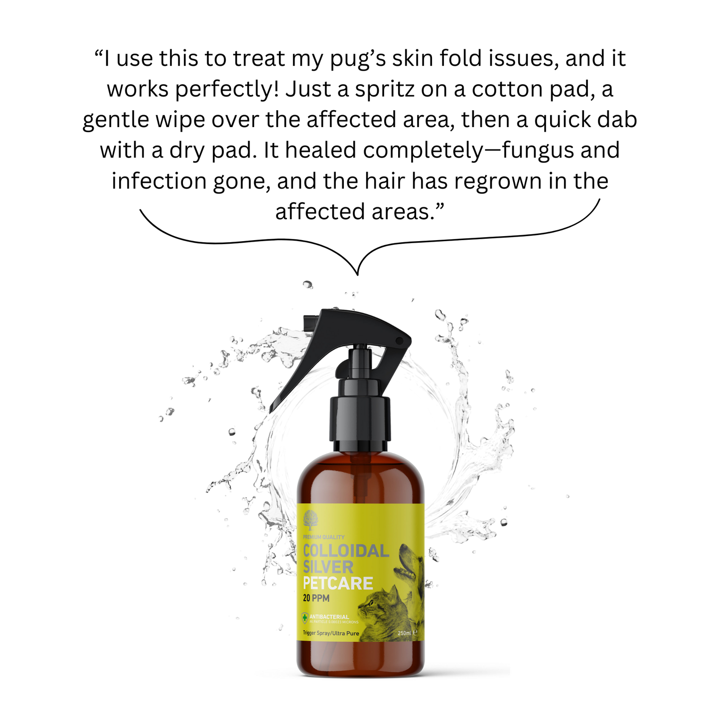 Dog Care Bundle with Tick & Flea Cleansing Shampoo, 20ppm Power Spray & Antibacterial Gel image 4