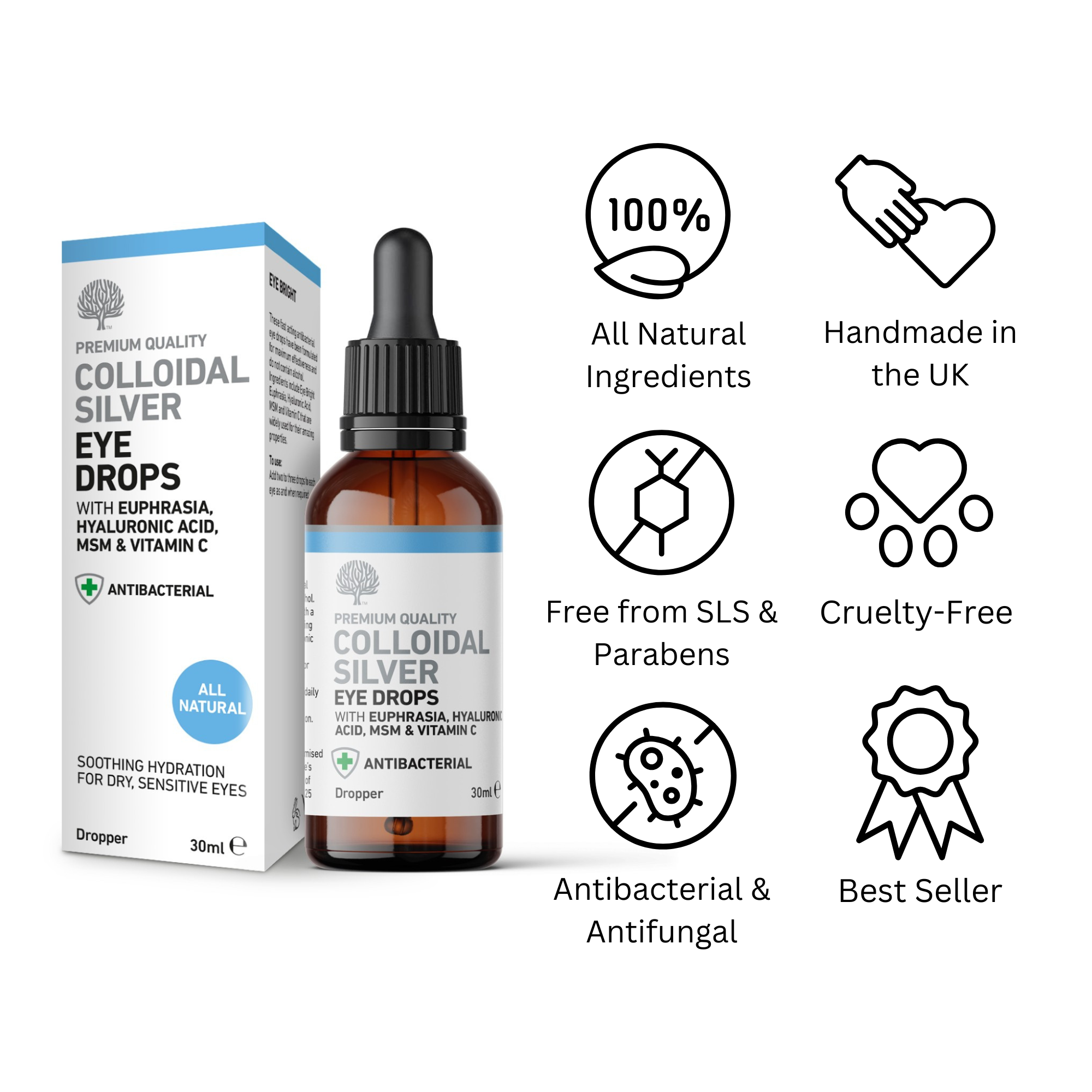 Colloidal Silver Eye Drops | Natural Hydrating Formula - Nature's ...