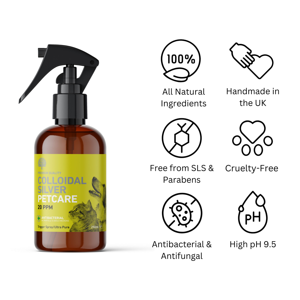 
                  
                    Colloidal Silver Petcare 20ppm Trigger Spray - 250ml image 1
                  
                