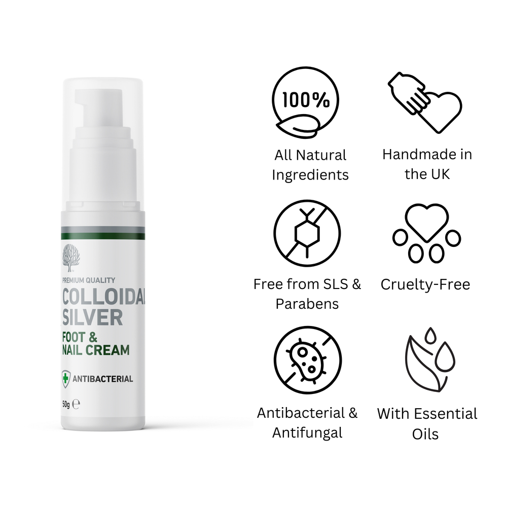 
                  
                    All Natural Colloidal Silver Foot & Nail Cream – 50g image 1
                  
                