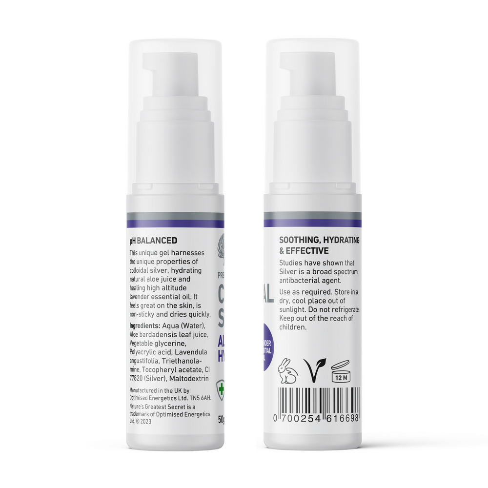 
                  
                    Colloidal Silver Aloe Hydrogel with Lavender Essential Oil – 50g image 3
                  
                