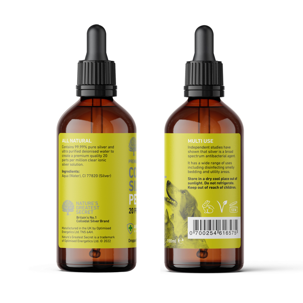 
                  
                    Colloidal Silver Petcare 20ppm Dropper Bottle – 100ml image 3
                  
                