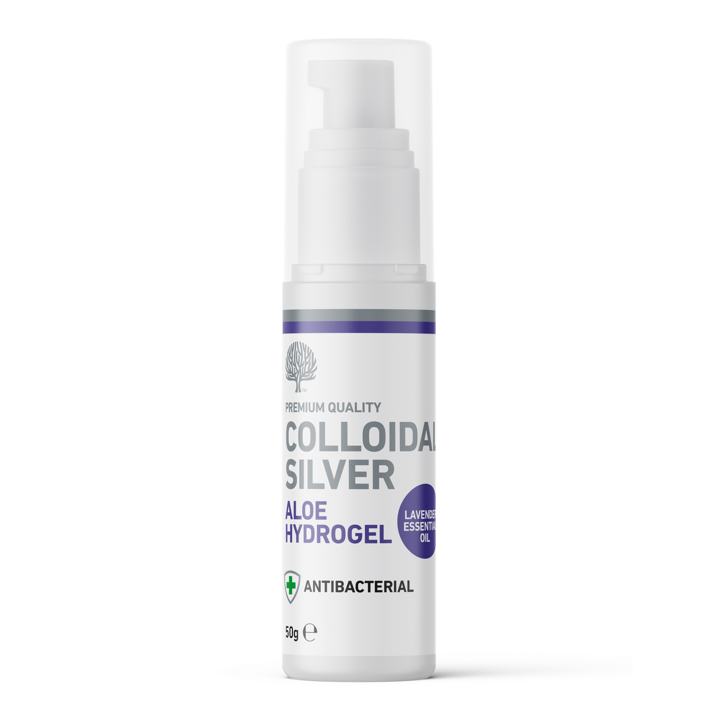 Colloidal Silver Aloe Hydrogel with Lavender Essential Oil – 50g image 0